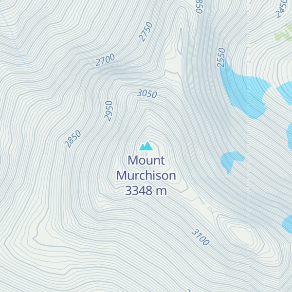 Map of Mount Murchison