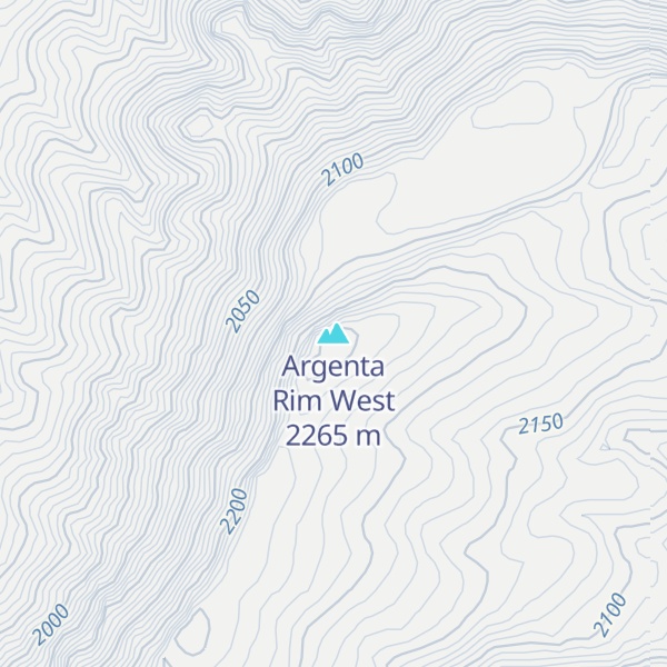 Map of Argenta Rim West