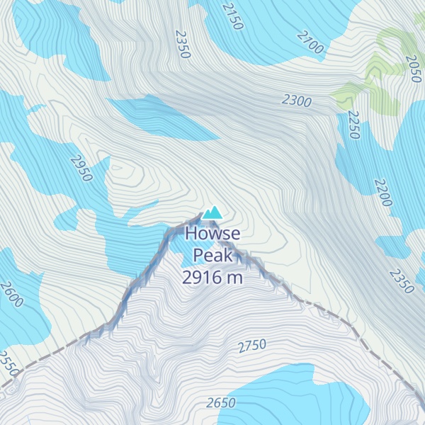 Map of Howse Peak