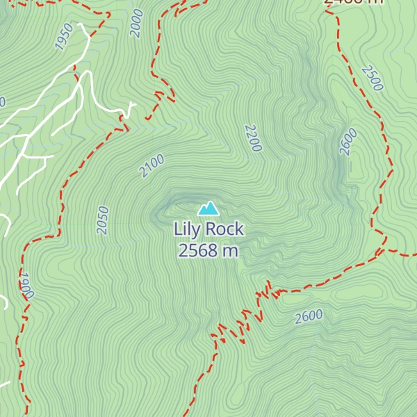 Map of Lily Rock