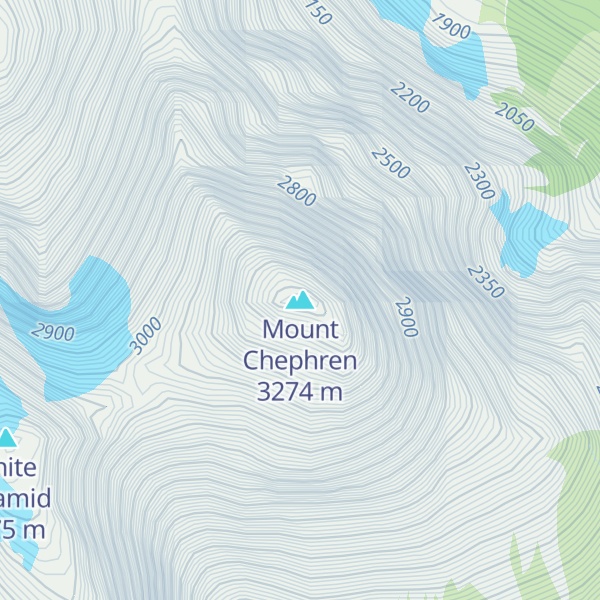 Map of Mount Chephren