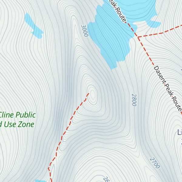 Map of Mount Cline