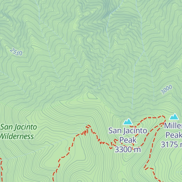 Map of Folly Peak