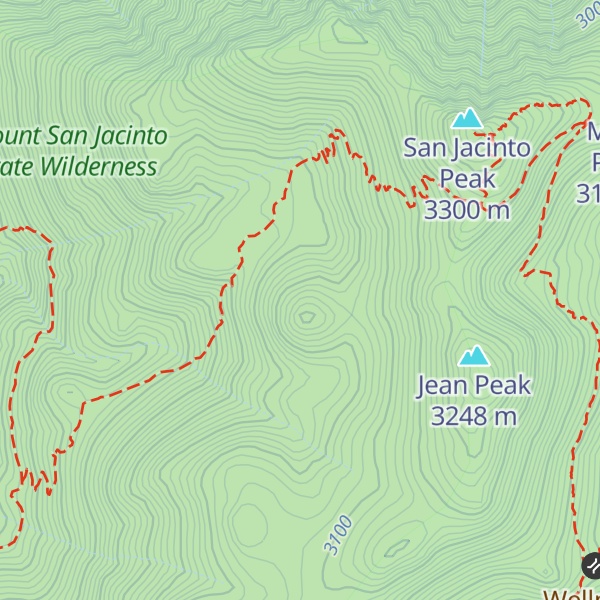 Map of Newton Drury Peak