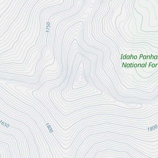 Map of Mount Casey