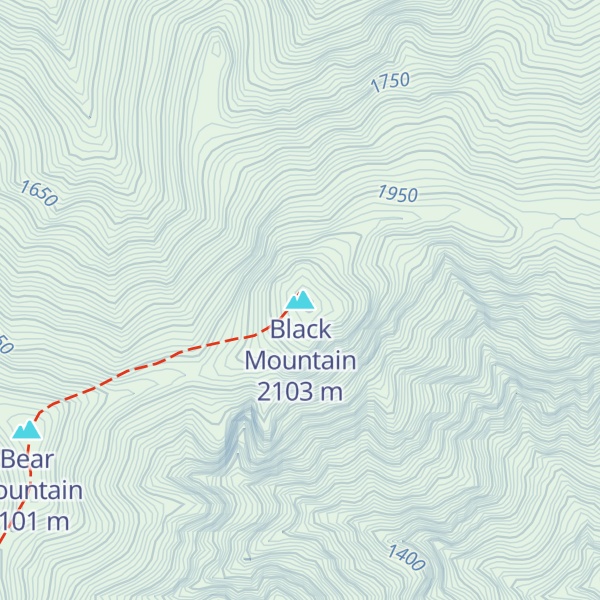Map of Black Mountain