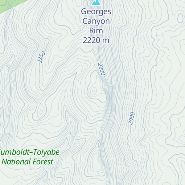 Map of Bracket Peak
