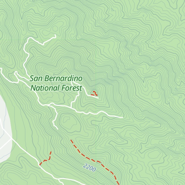 Map of Tip Top Mountain