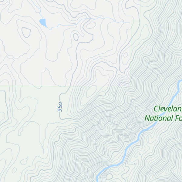Map of Dye Mountain