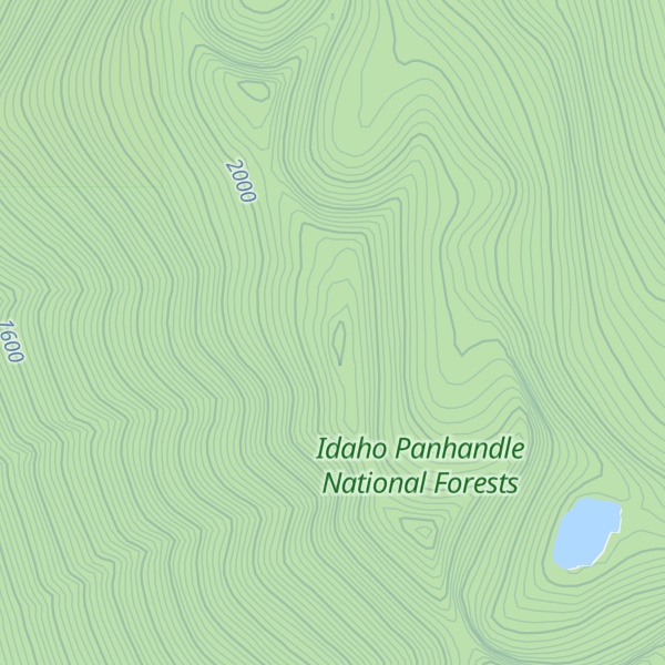 Map of Lake Mountain