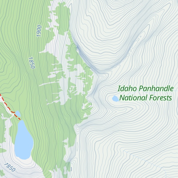 Map of Gunsight Peak