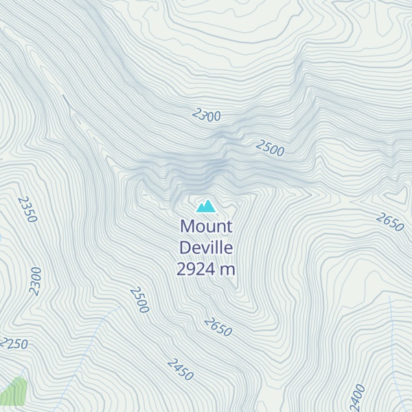 Map of Mount Deville