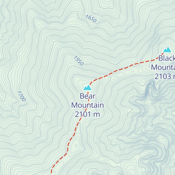 Map of Bear Mountain
