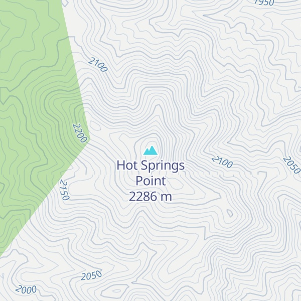 Map of Hot Springs Point