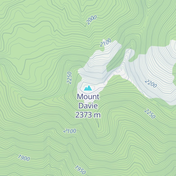 Map of Mount Davie