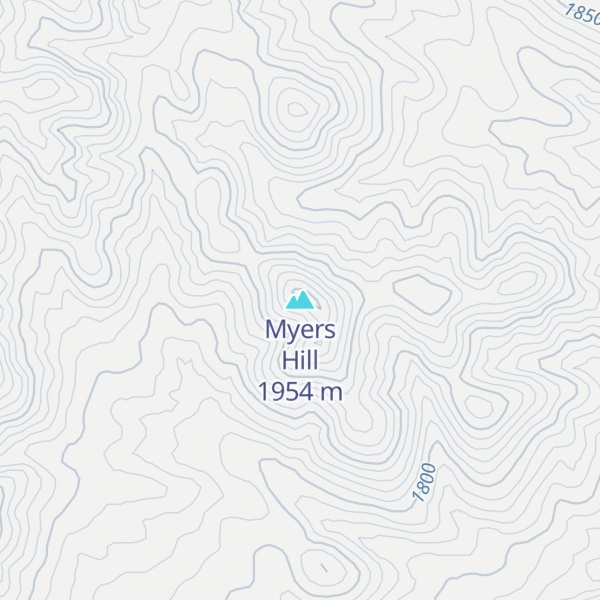 Map of Myers Hill