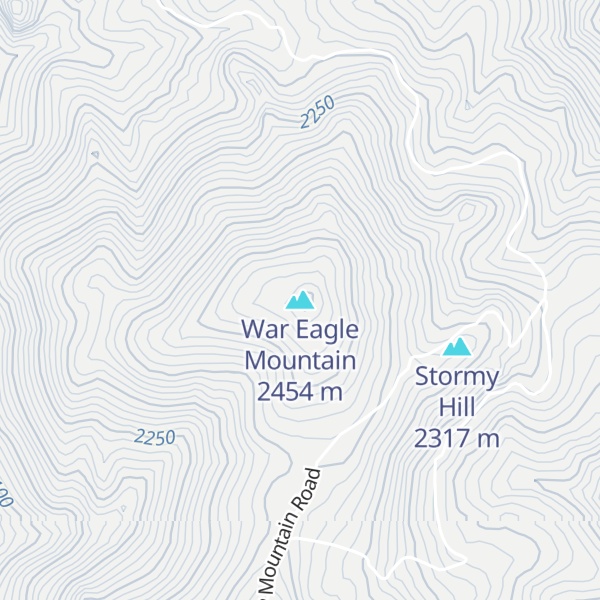 Map of War Eagle Mountain