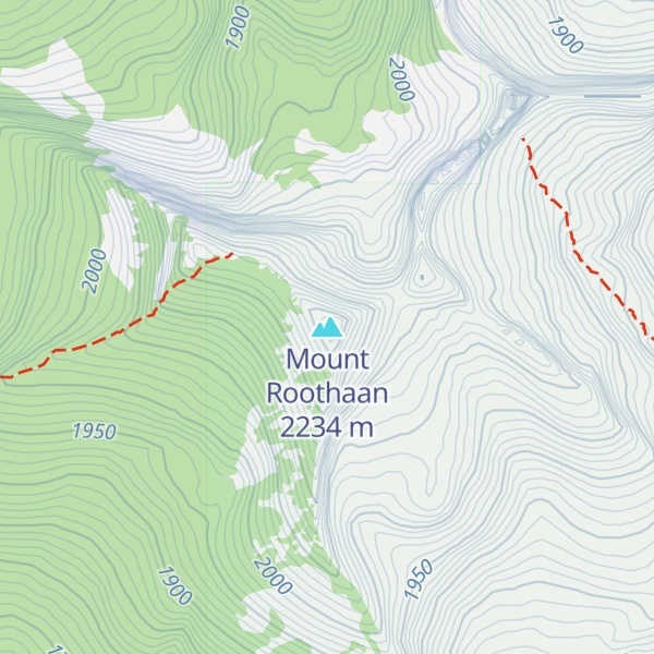 Map of Mount Roothaan