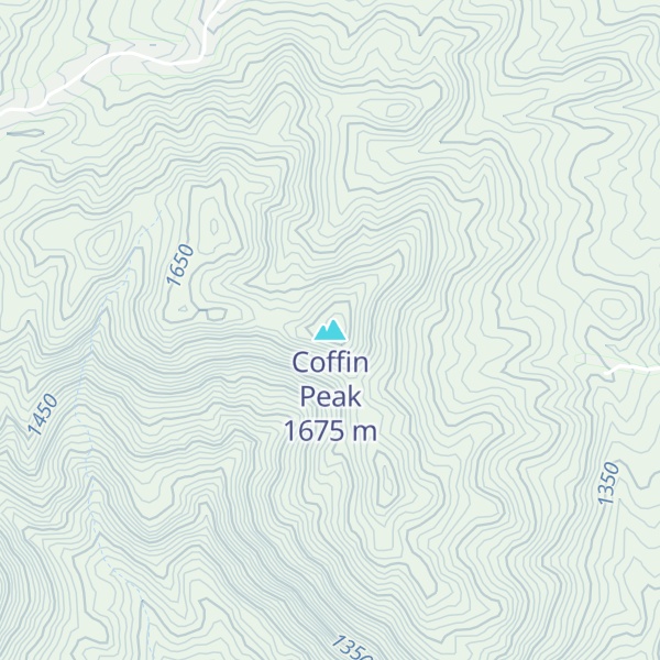 Map of Coffin Peak