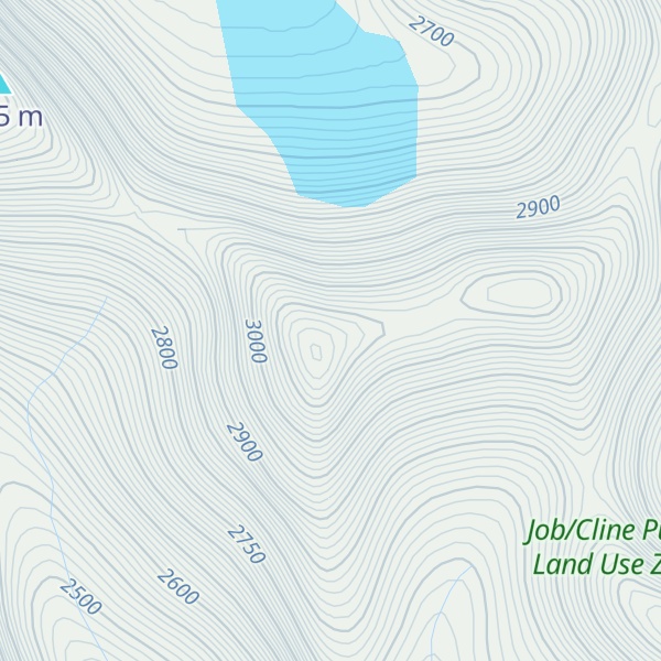 Map of Night Rider Peak
