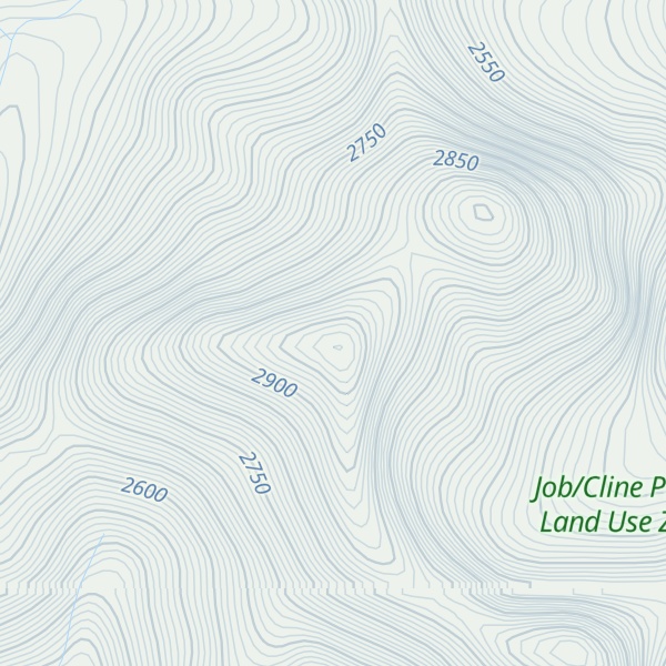 Map of Fence Post Peak