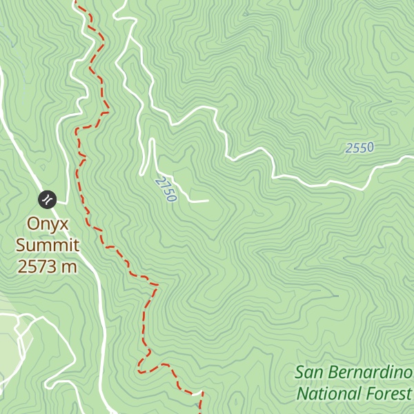 Map of Onyx Peak