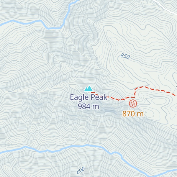 Map of Eagle Peak