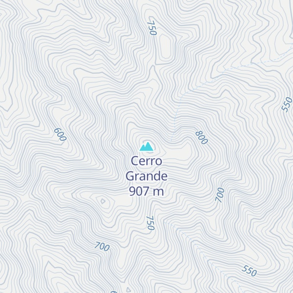 Map of Cerro Grande