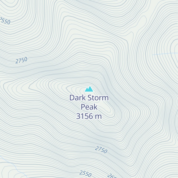 Map of Dark Storm Peak