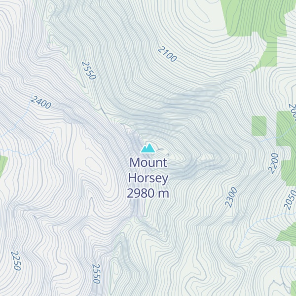 Map of Mount Horsey