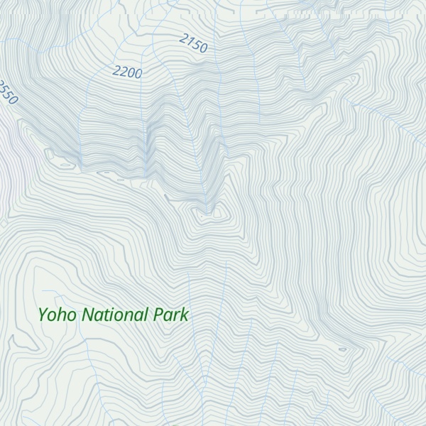 Map of Porcupine Peak