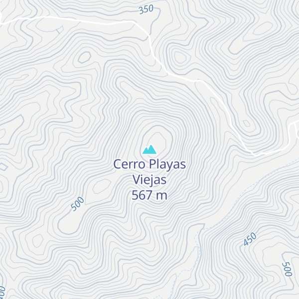 Map of Cerro Playas Viejas