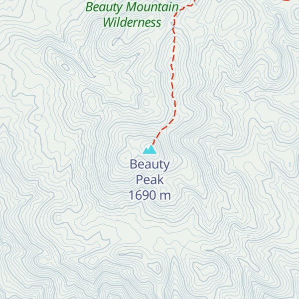 Map of Beauty Peak
