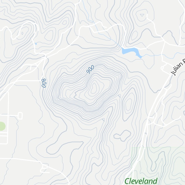 Map of Witch Creek Mountain