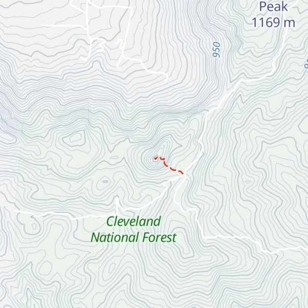 Map of Lawson Peak