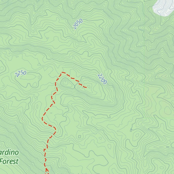 Map of East Peak