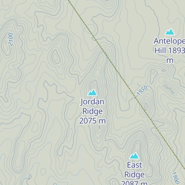 Map of Jordan Ridge