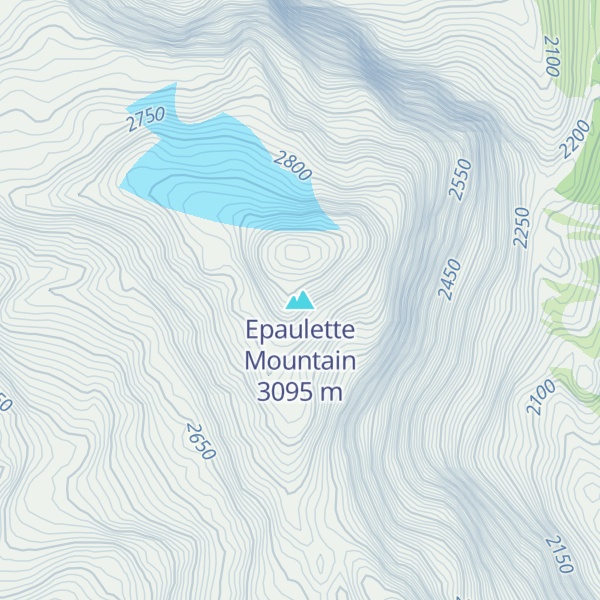 Map of Epaulette Mountain