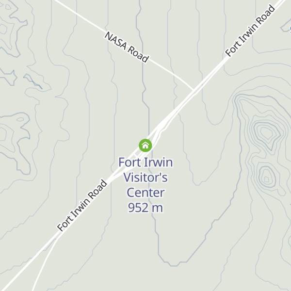 Map of Fort Irwin Visitor's Center