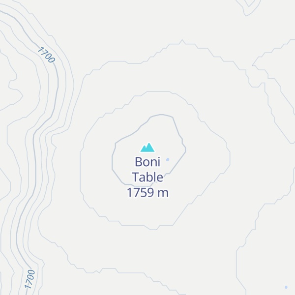 Map of Boni Table