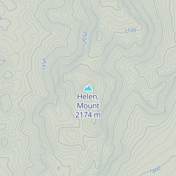 Map of Helen, Mount