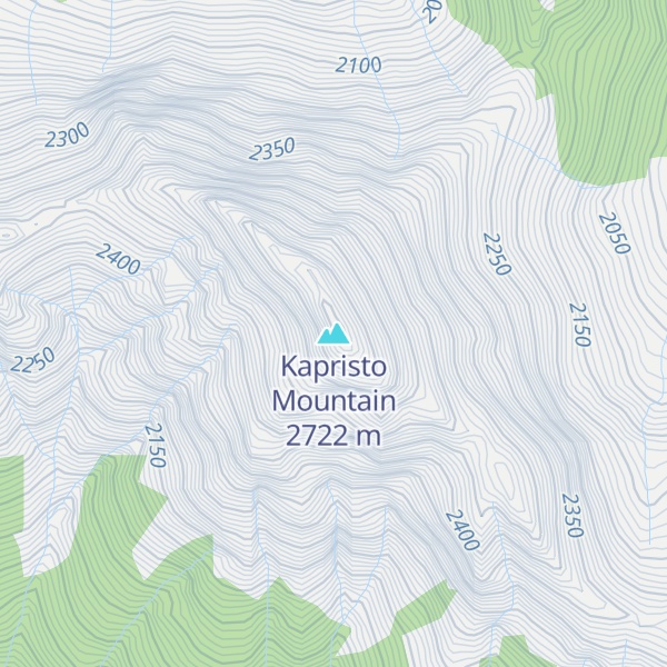 Map of Kapristo Mountain