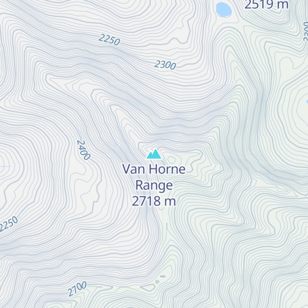 Map of Van Horne Range