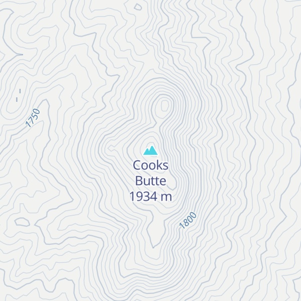 Map of Cooks Butte