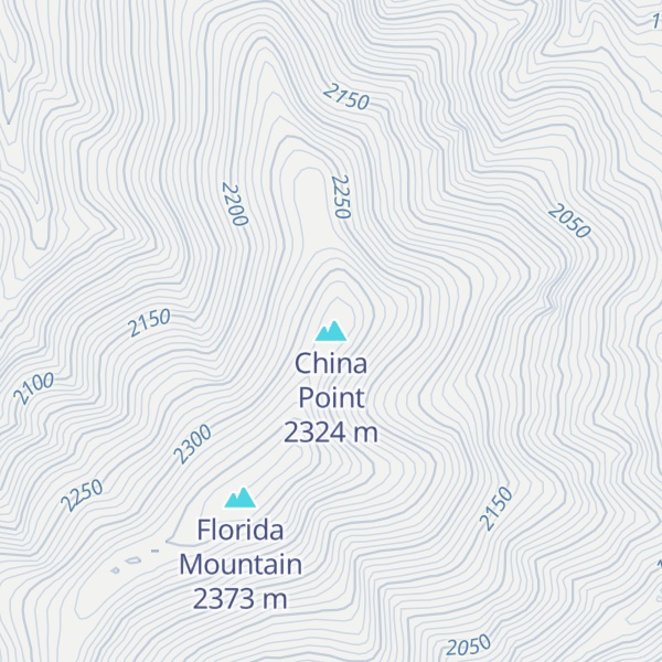 Map of China Point