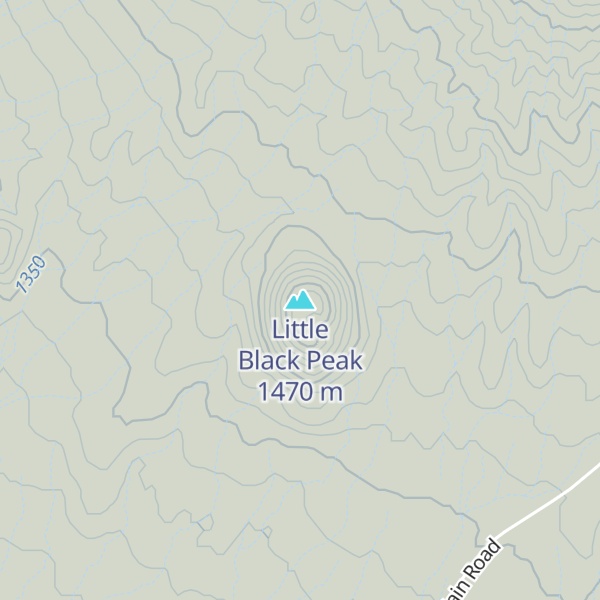 Map of Little Black Peak