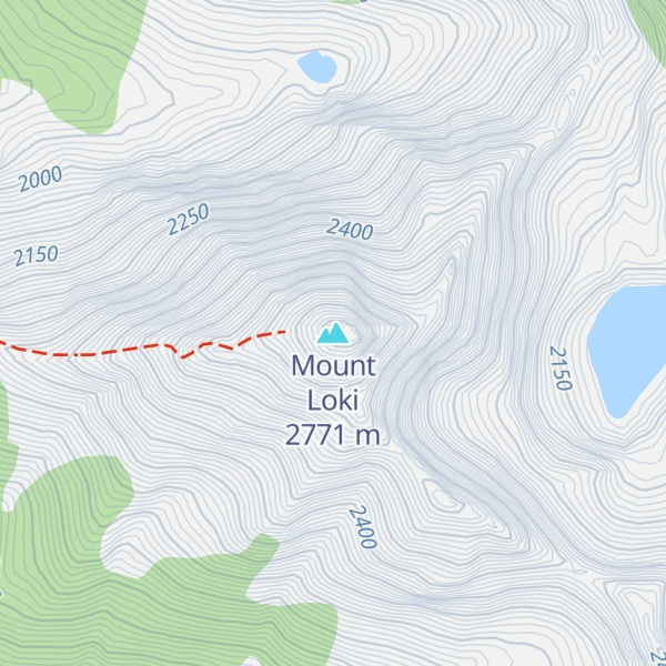 Map of Mount Loki