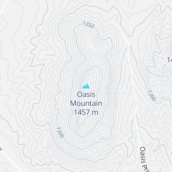 Map of Oasis Mountain
