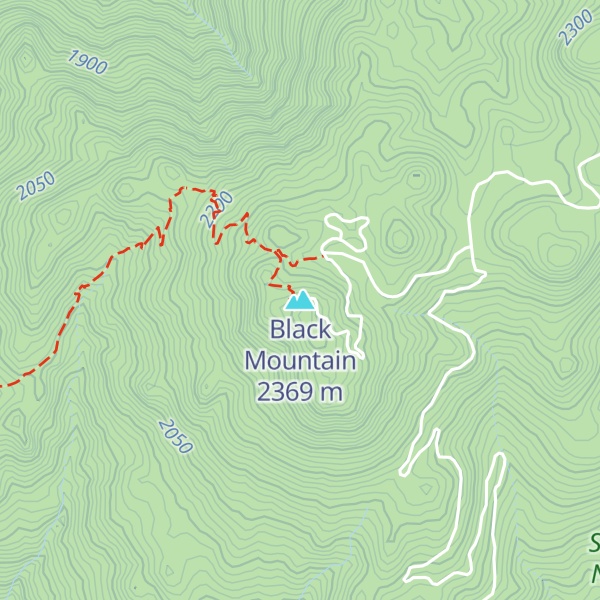 Map of Black Mountain