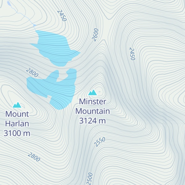 Map of Minster Mountain